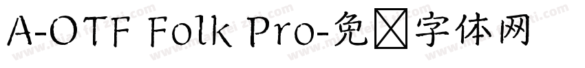 A-OTF Folk Pro字体转换